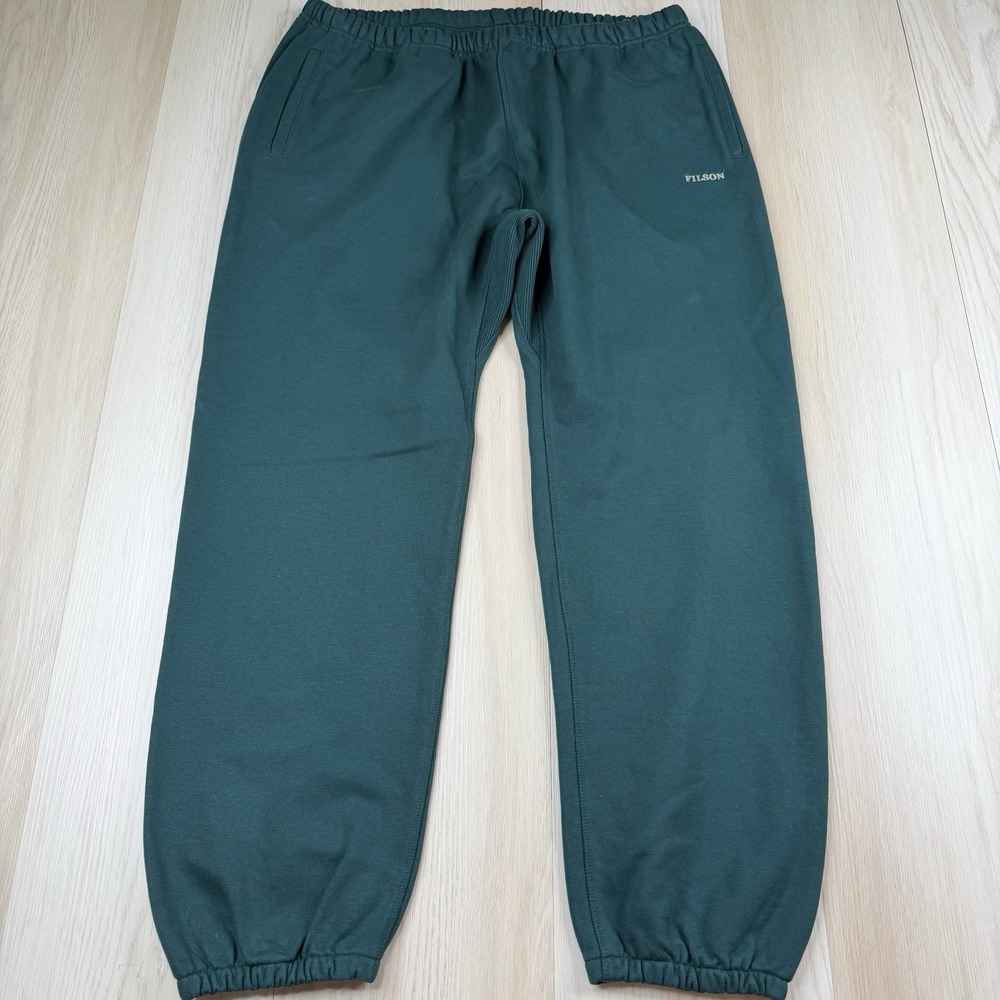 C.C.Filson Co Prospector Sweatpants Green Tapered Baggy Men's Size XL